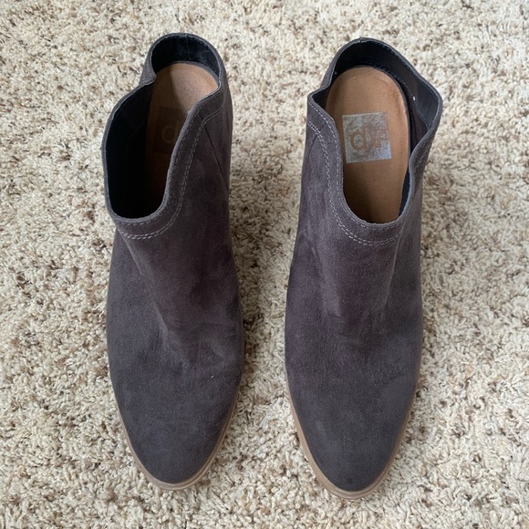 DV by Dolce Vita Haken Chunky Block Heel Mules Brown/Grey Size 9.5 - Picture 2 of 9